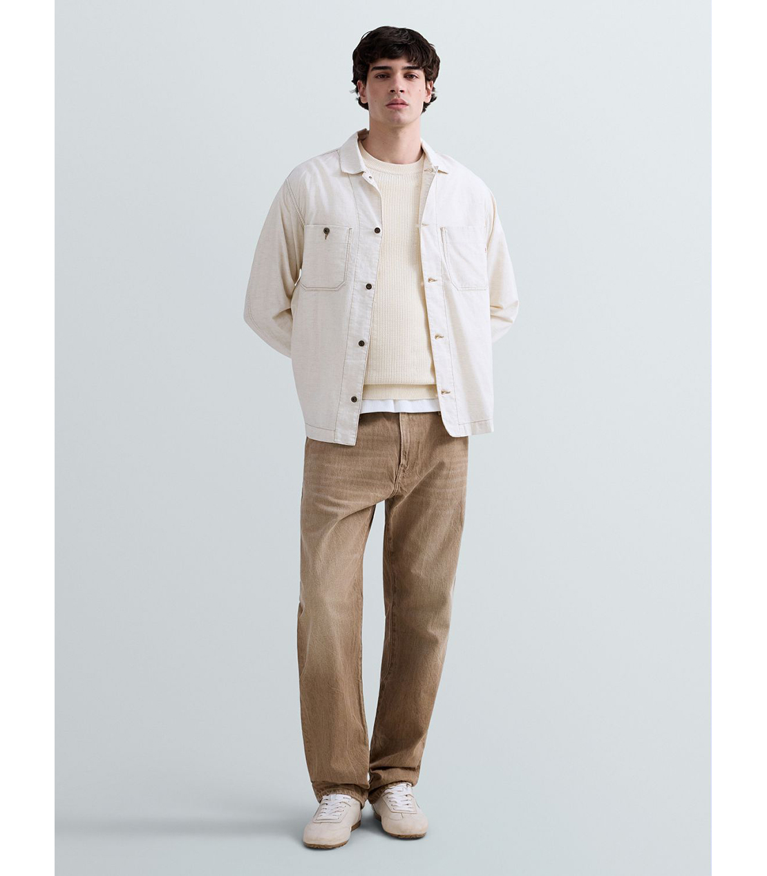 デニムオーバーシャツ（セットアップ） 詳細画像 アイボリー 2